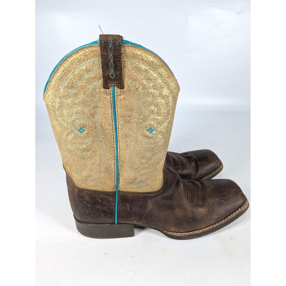 Ariat Fatbaby Heritage Dapper Gold Metallic Western Boots 10025179 Womens 6